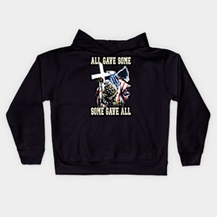 All Gave Some Some Gave All US Flag Soldier Memorial Day Kids Hoodie